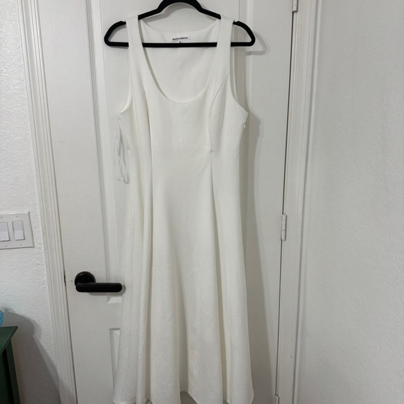 REFORMATION Mikol Knit Dress in White M - Picture 4 of 9